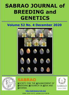 SABRAO Journal Volume 52 December 2020 Issue Cover
